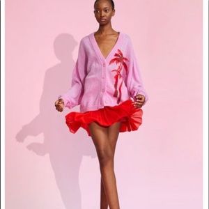 Cynthia Rowley red mini skirt. Worn once size XS